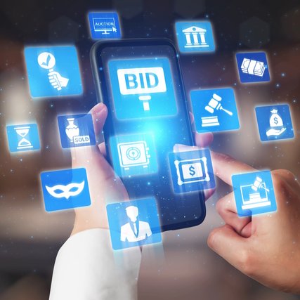 Artist's impression of an online auction. Picture: Shutterstock.
