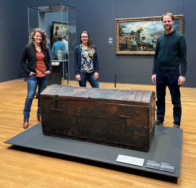 The team behind one of the book chests